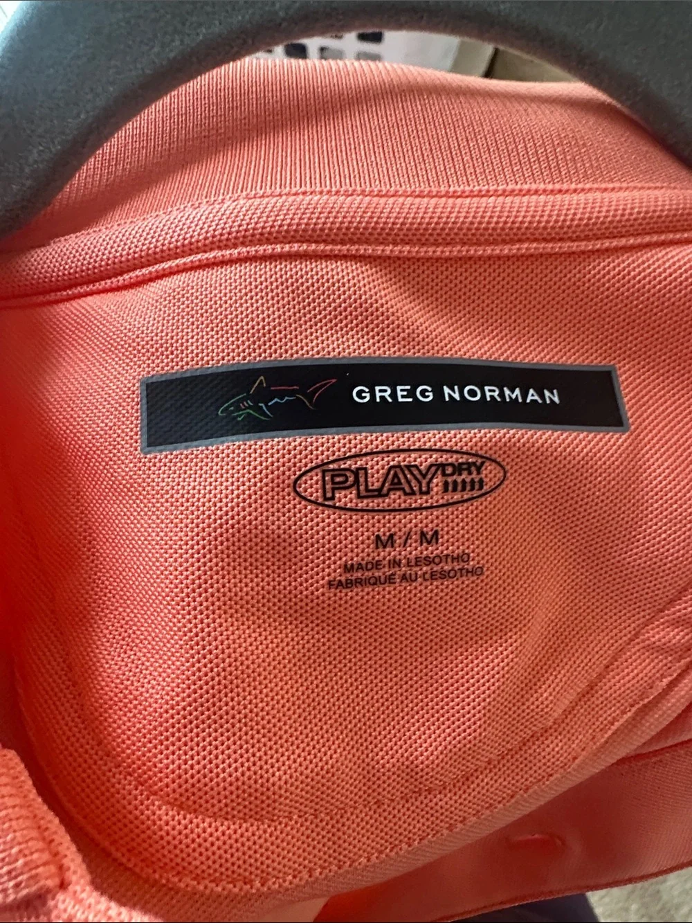 Greg Norman Collection Men’s Coral-Orange Polo